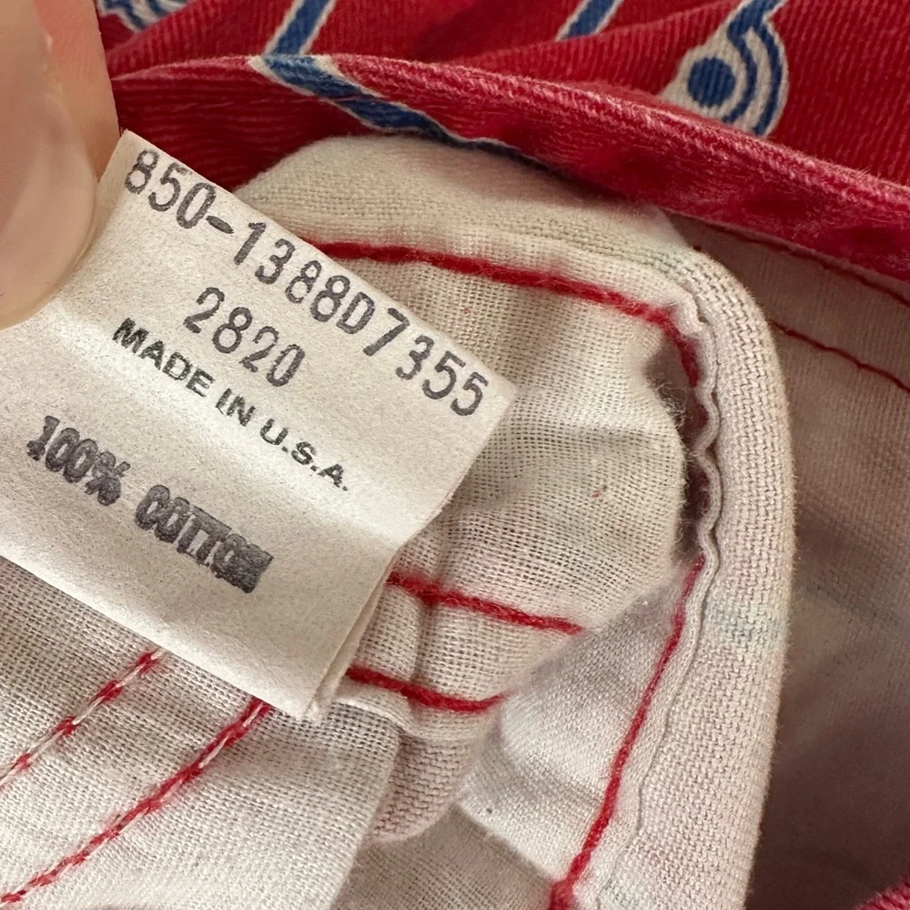 VTG Oshkosh B’Gosh Red White Blue Cars Boys Overalls 24M Made‎ in USA Vestbak